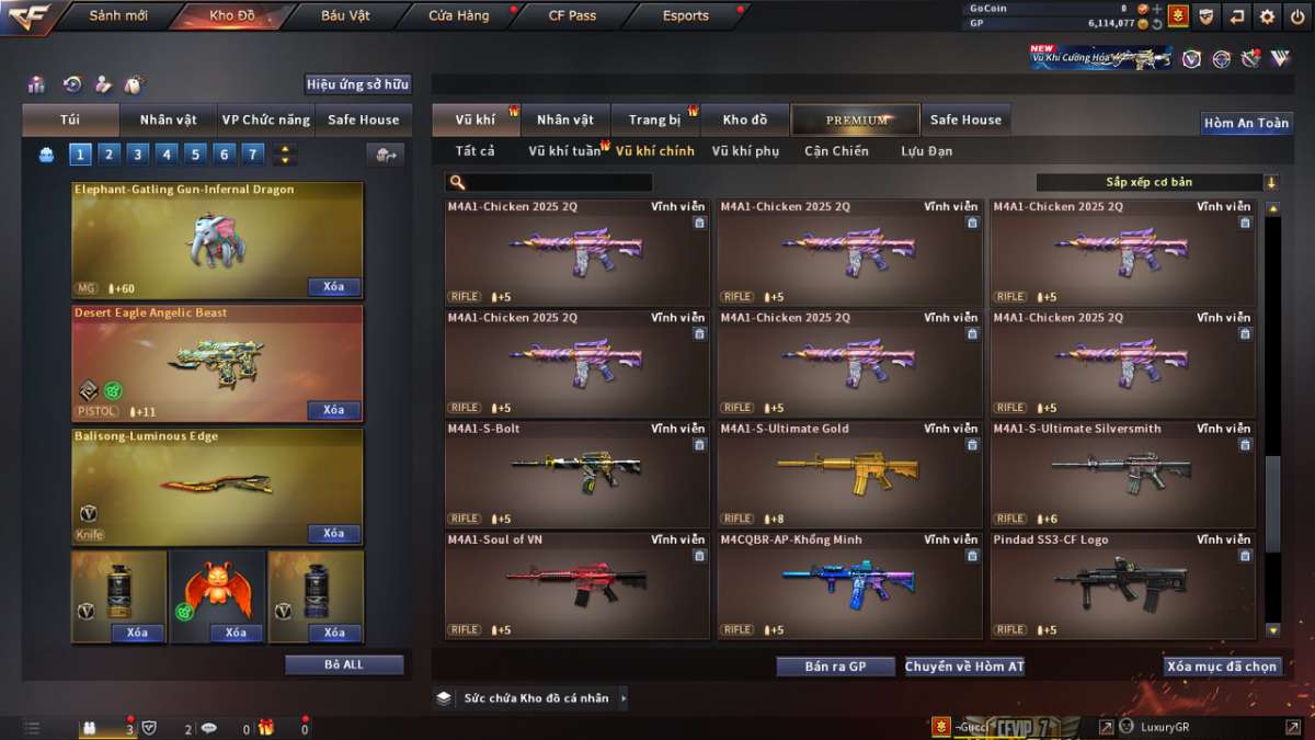 shop acc cf uy tin gia re