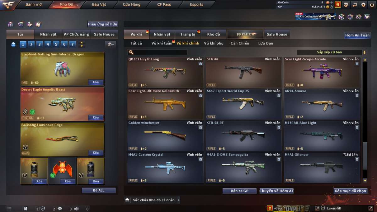 shop acc cf uy tin gia re