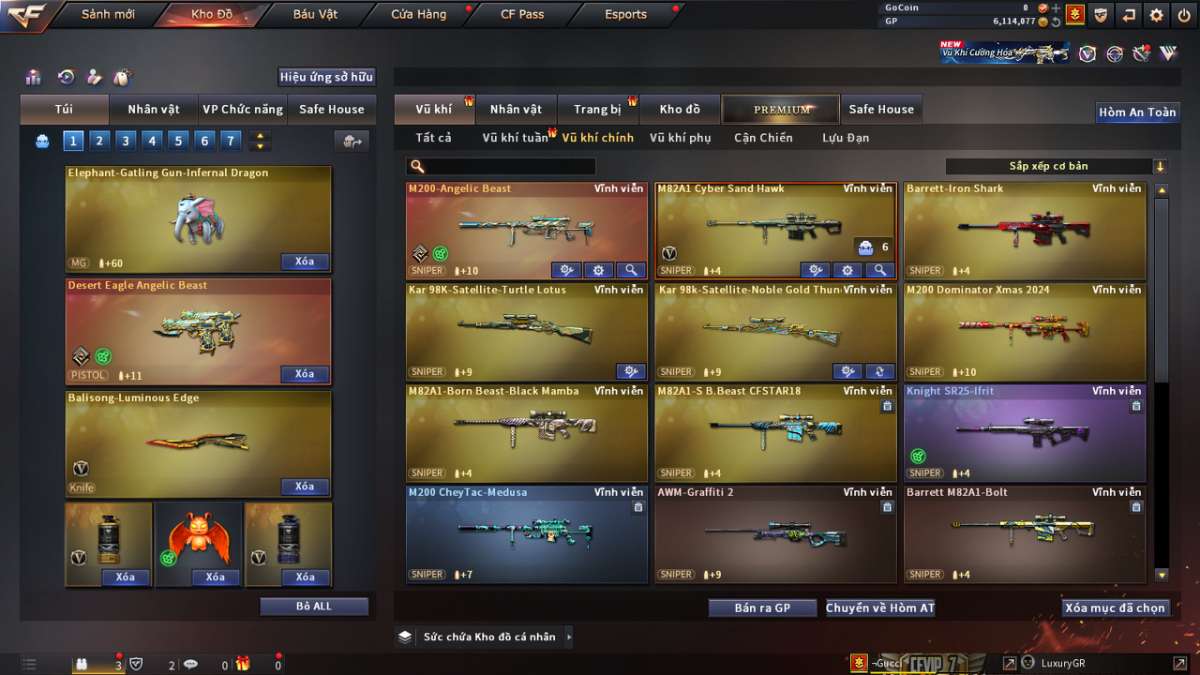 shop acc cf uy tin gia re