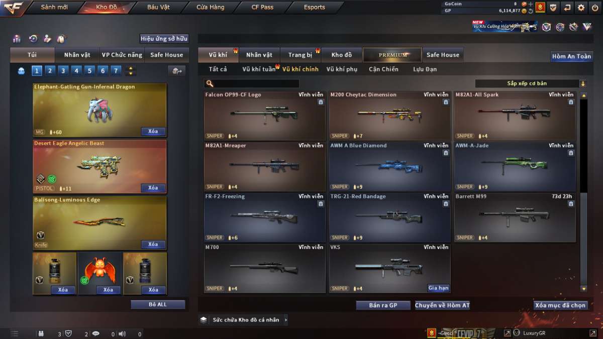 shop acc cf uy tin gia re