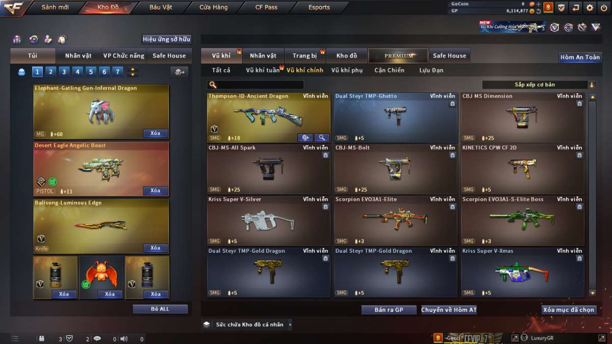 shop acc cf uy tin gia re