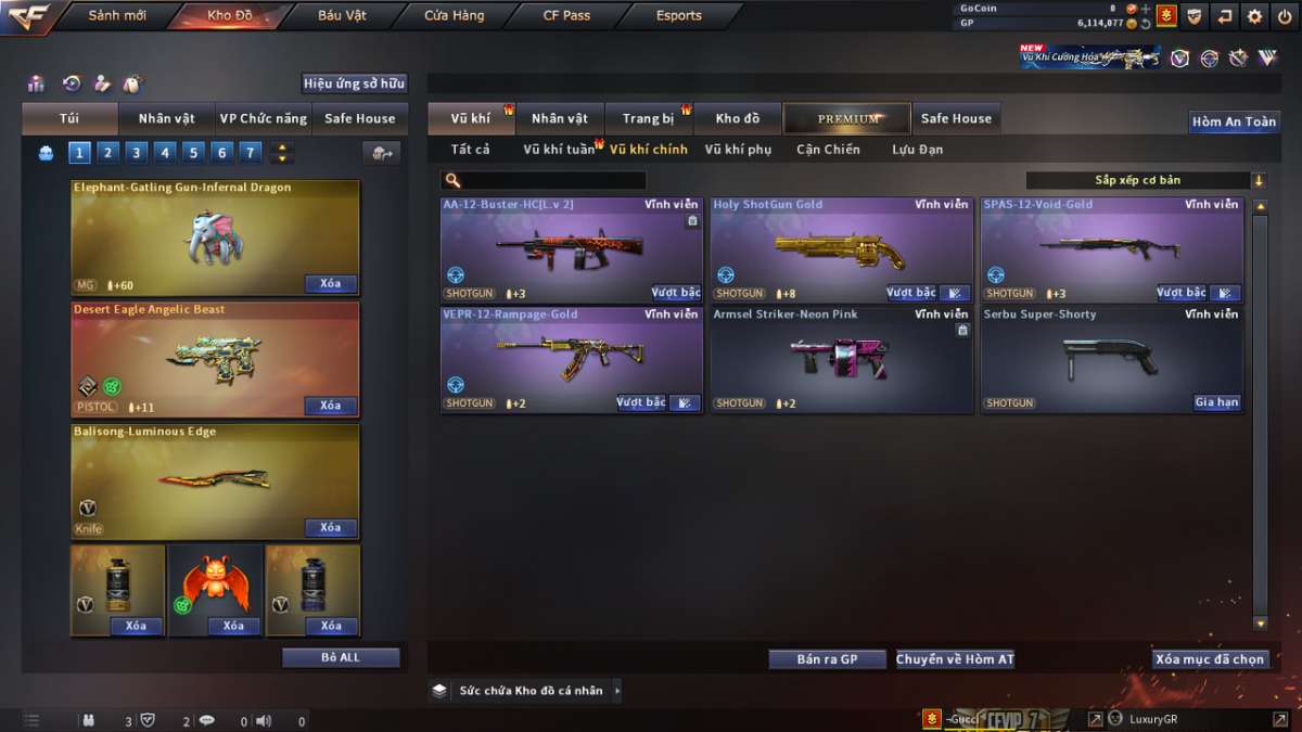 shop acc cf uy tin gia re