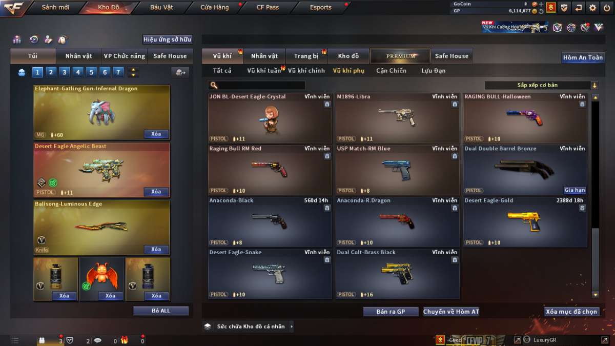 shop acc cf uy tin gia re