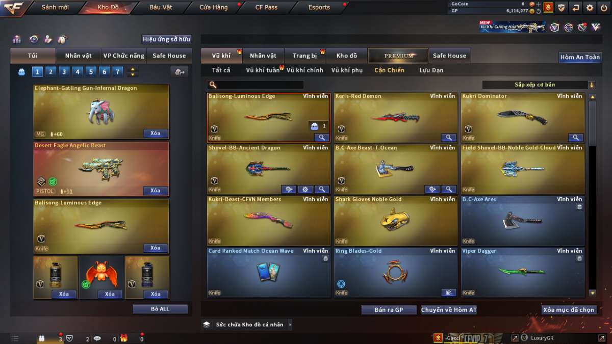 shop acc cf uy tin gia re