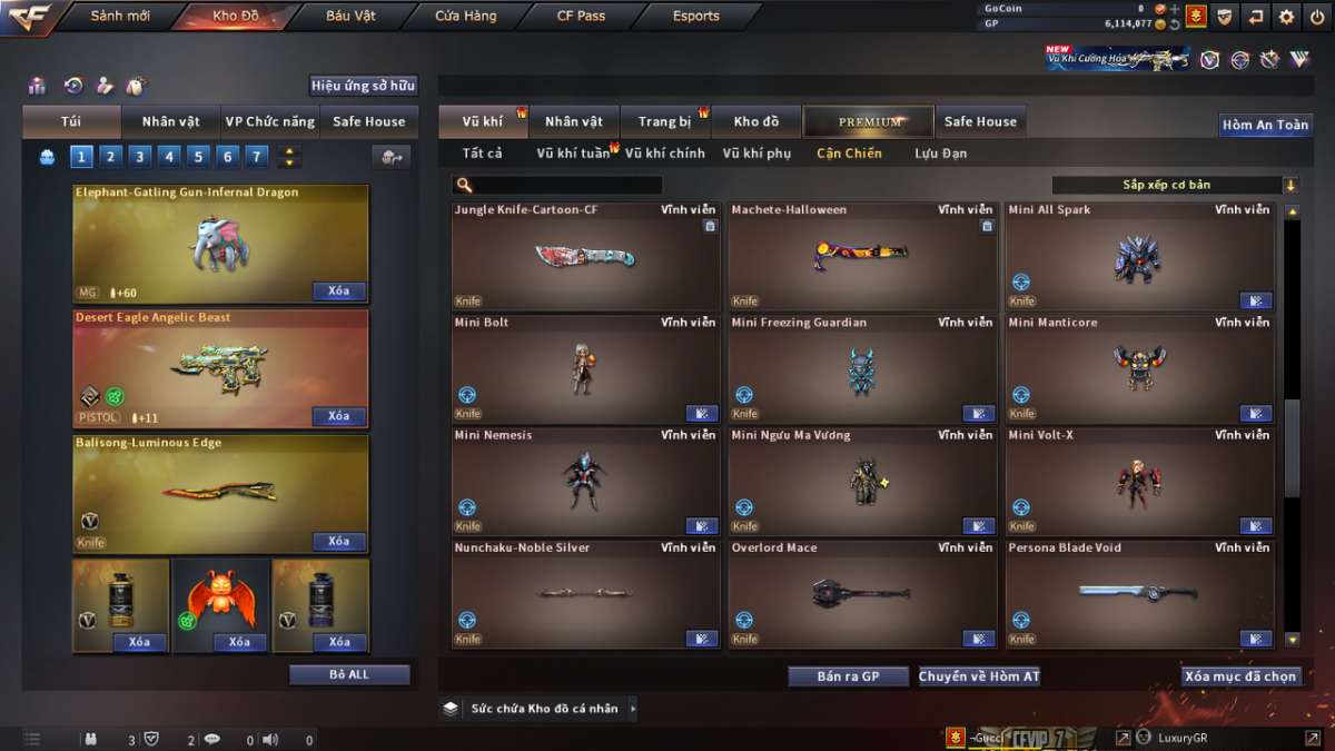 shop acc cf uy tin gia re