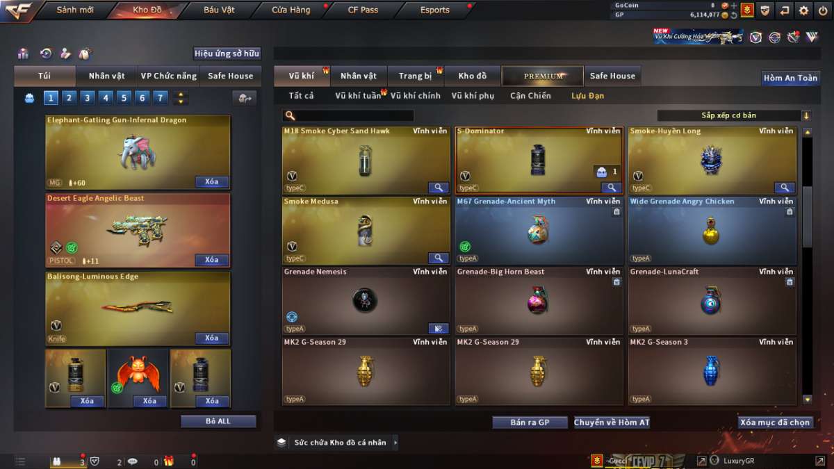 shop acc cf uy tin gia re