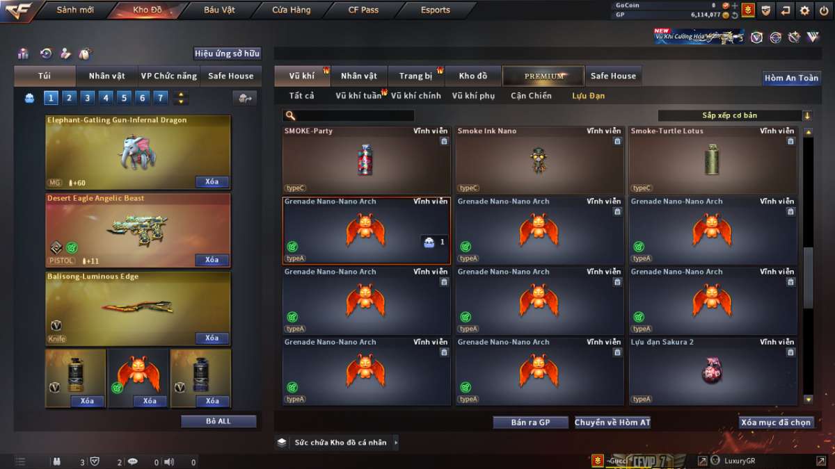 shop acc cf uy tin gia re