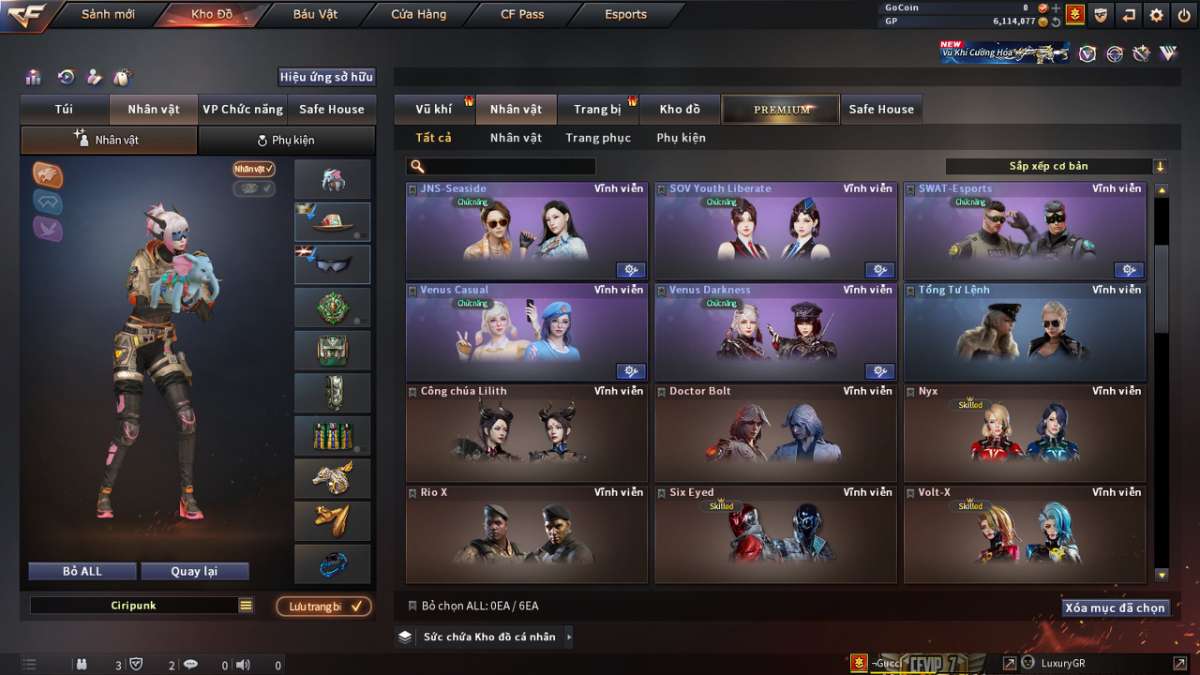 shop acc cf uy tin gia re