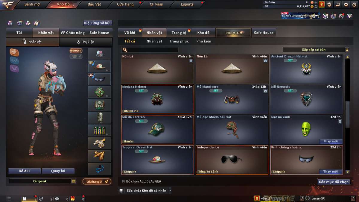 shop acc cf uy tin gia re