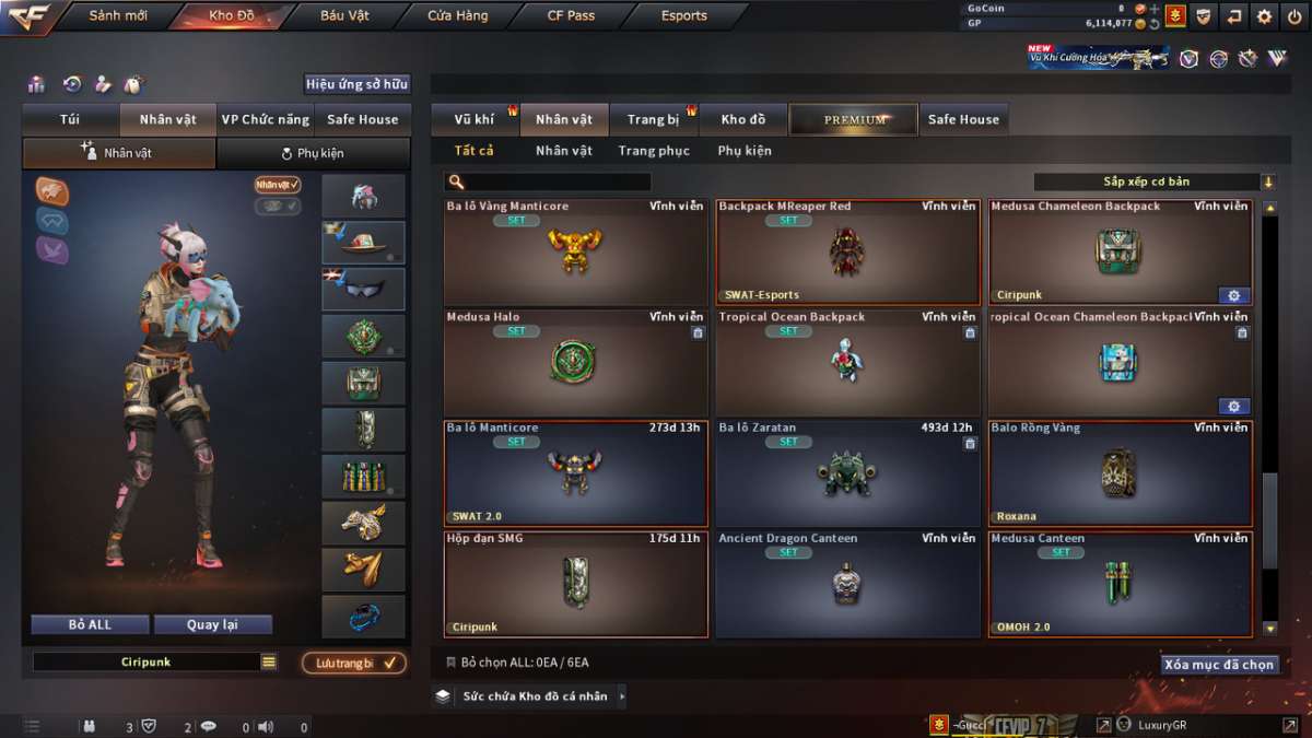 shop acc cf uy tin gia re