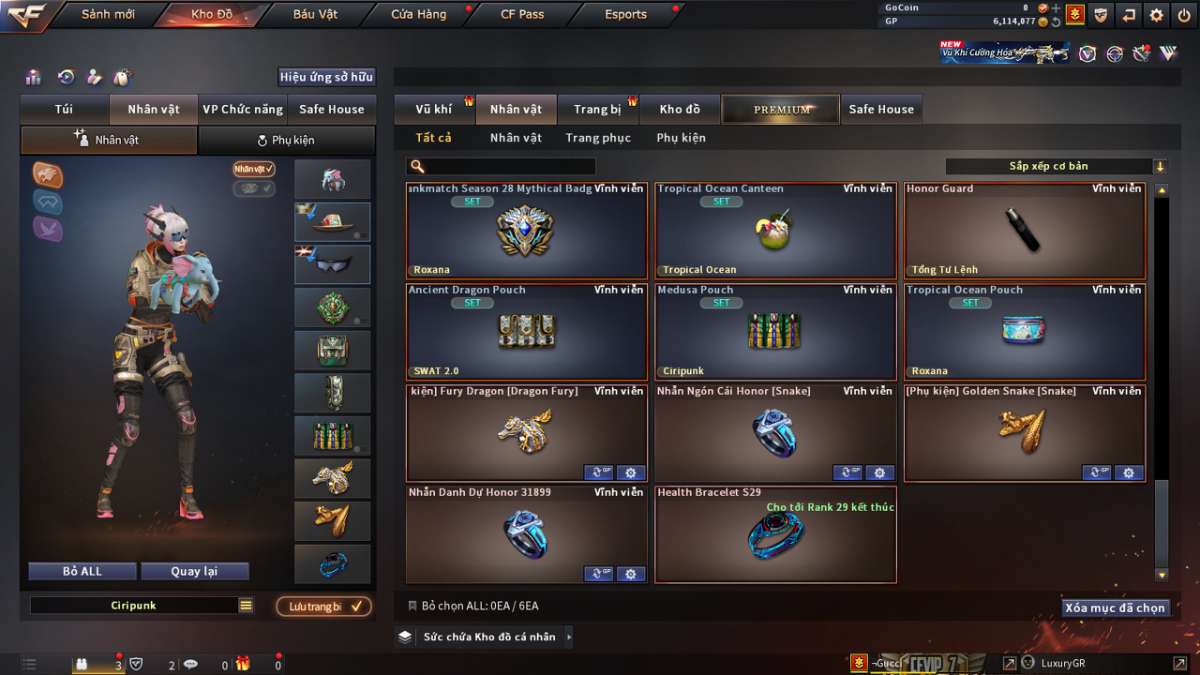 shop acc cf uy tin gia re