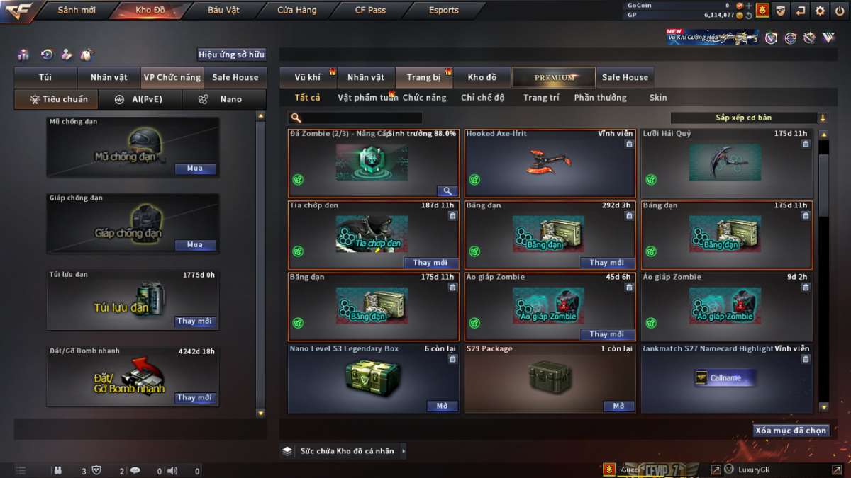 shop acc cf uy tin gia re