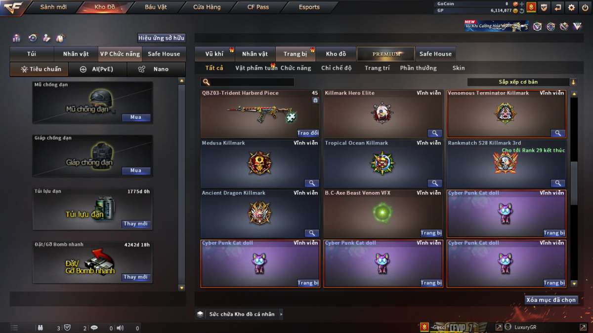 shop acc cf uy tin gia re