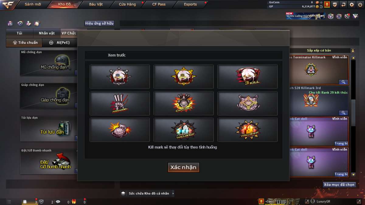 shop acc cf uy tin gia re