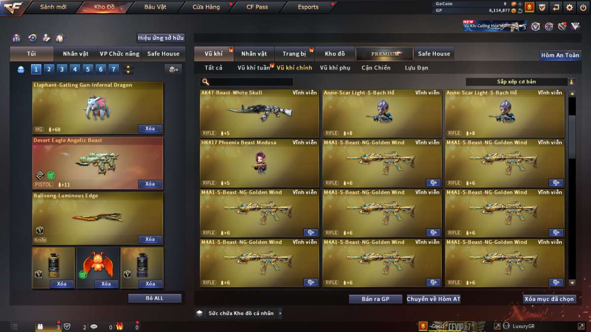 shop acc cf uy tin gia re