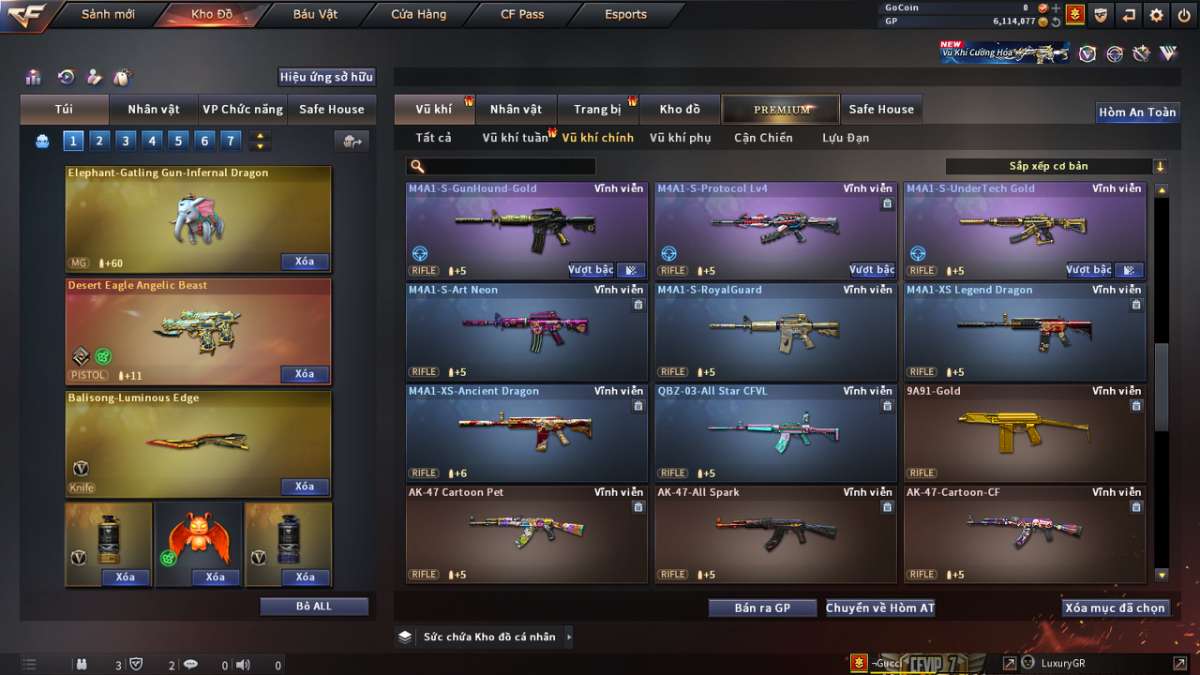 shop acc cf uy tin gia re