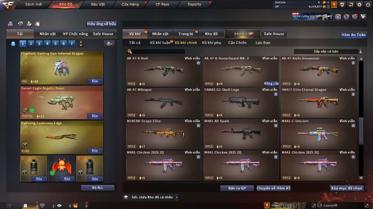 shop acc cf uy tin gia re