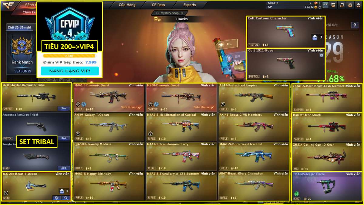 shop acc cf uy tin gia re