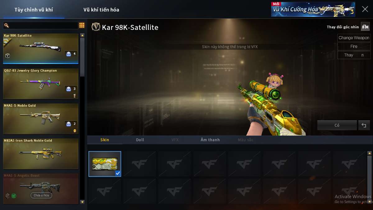 shop acc cf uy tin gia re