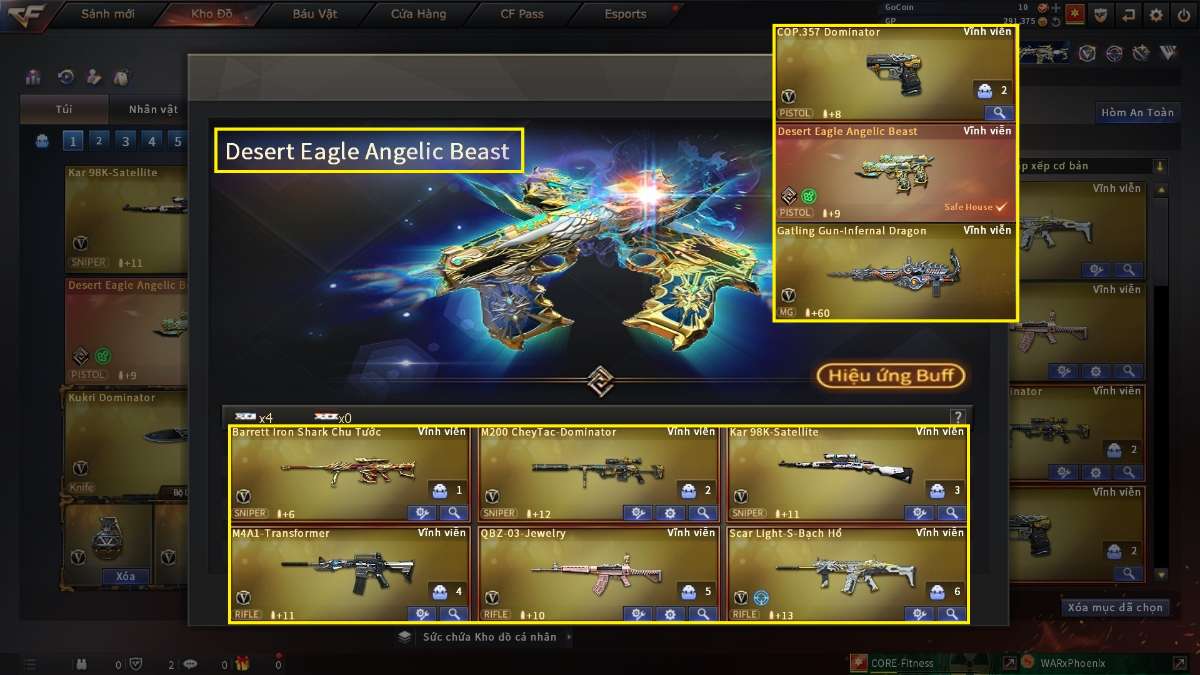 shop acc cf uy tin gia re