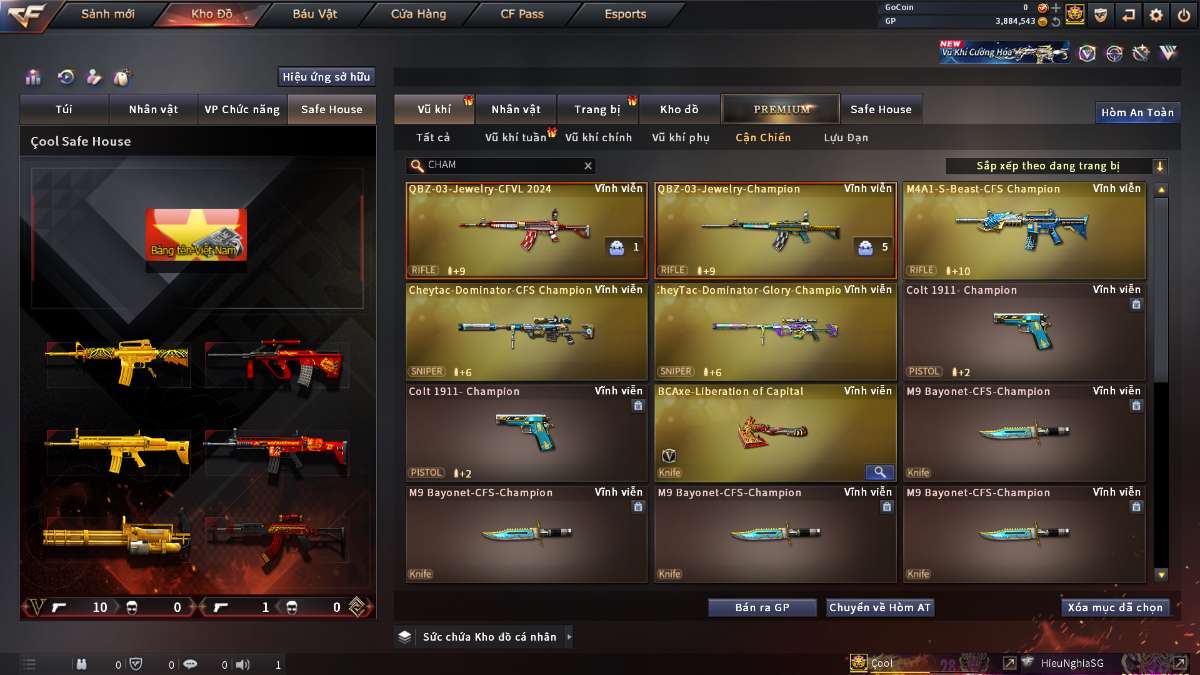 shop acc cf uy tin gia re