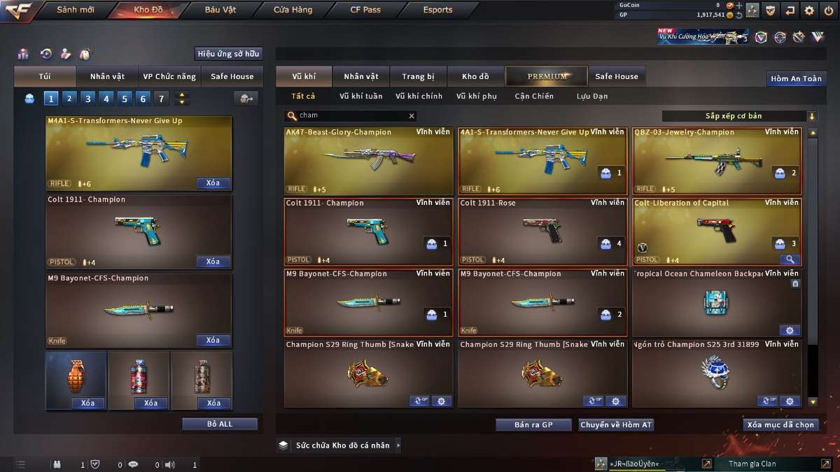 shop acc cf uy tin gia re