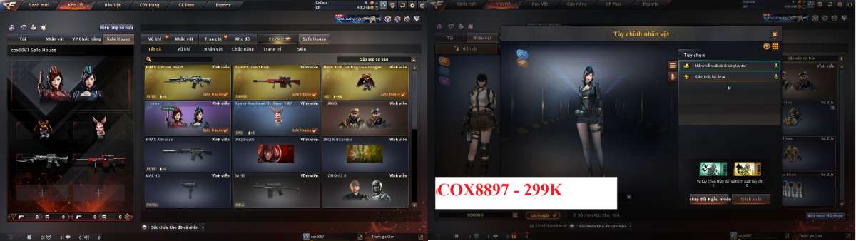 shop acc cf uy tin gia re