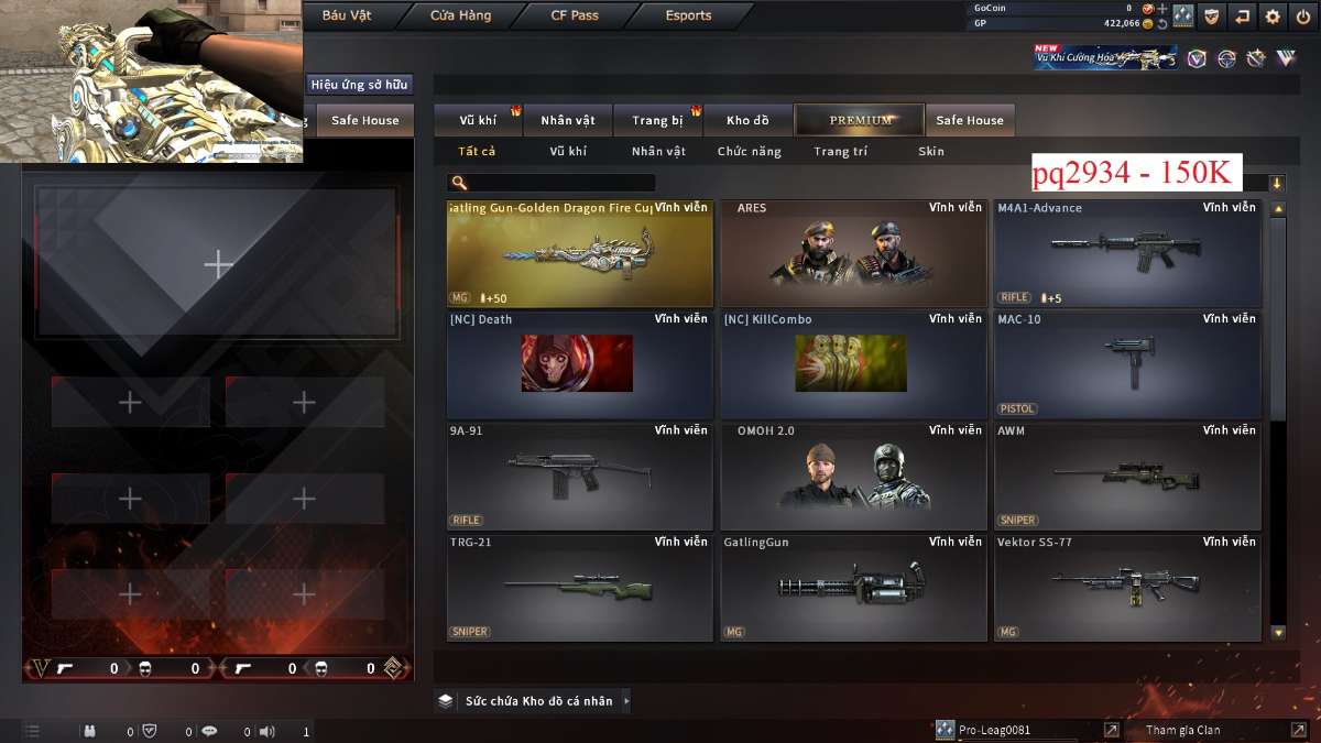 shop acc cf uy tin gia re