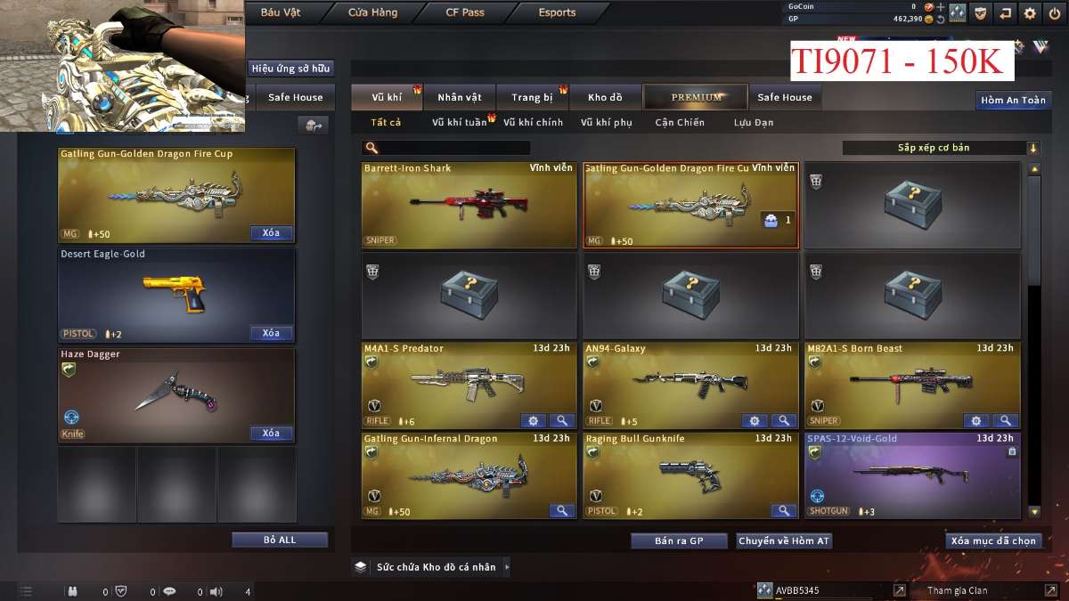 shop acc cf uy tin gia re