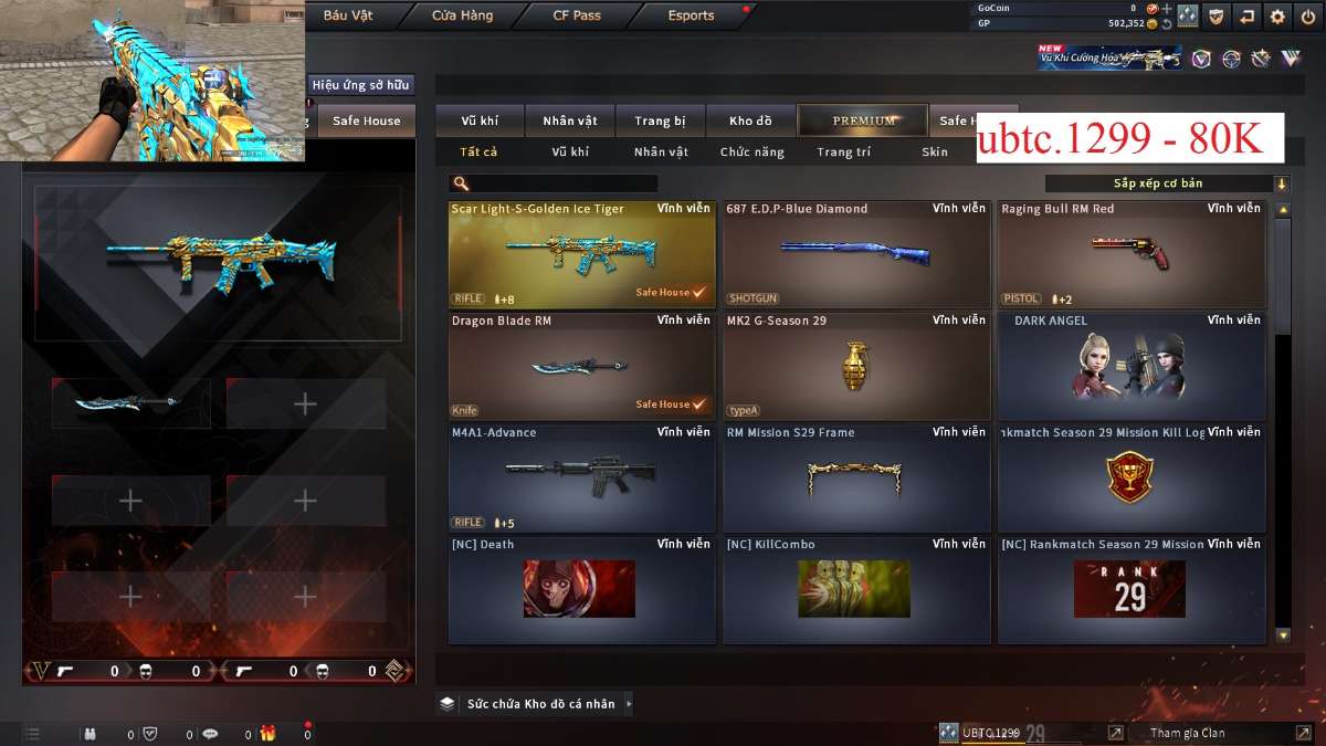 shop acc cf uy tin gia re