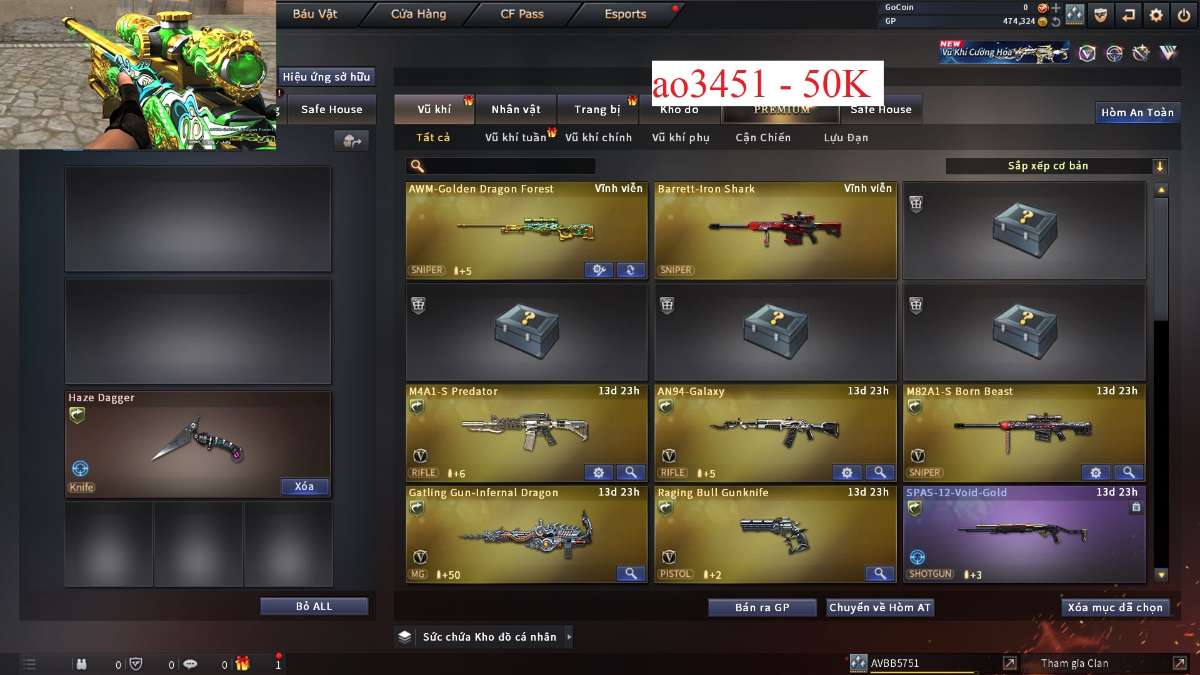 shop acc cf uy tin gia re