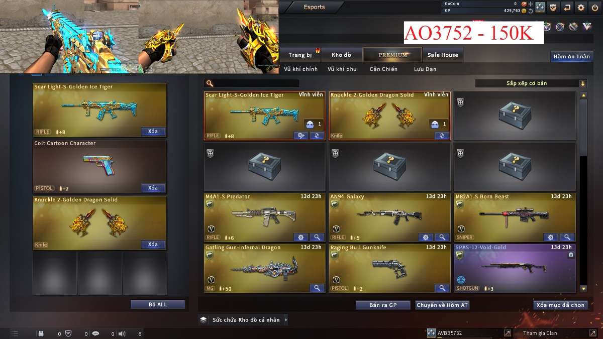 shop acc cf uy tin gia re