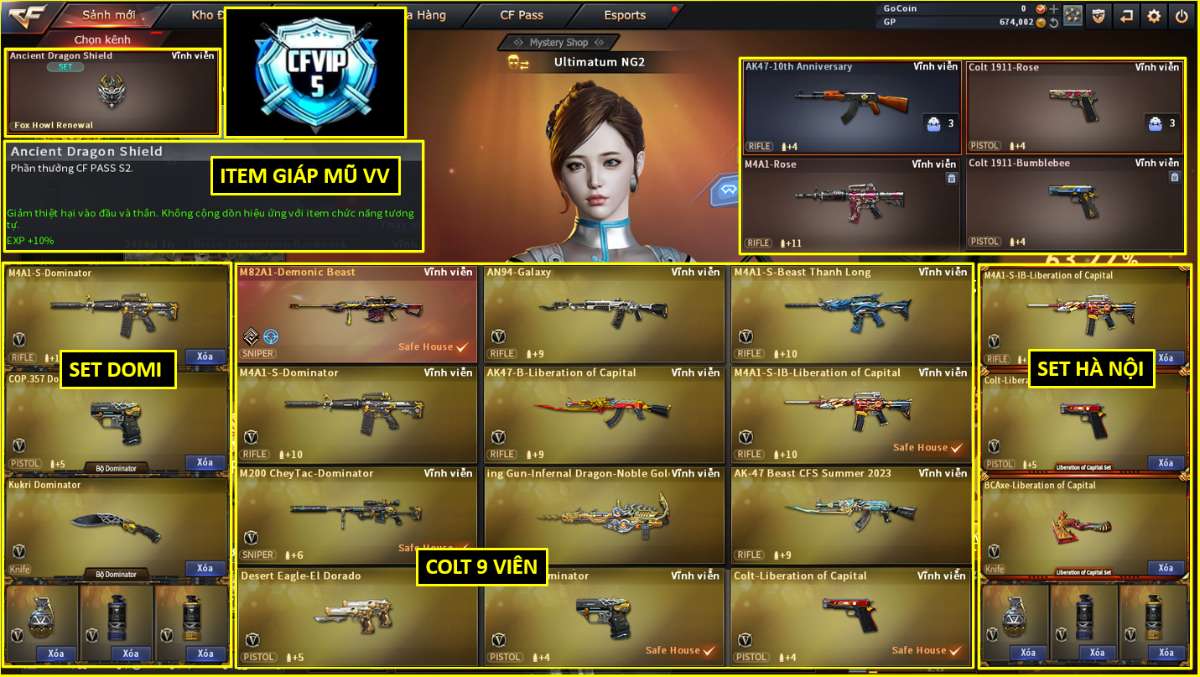 shop acc cf uy tin gia re