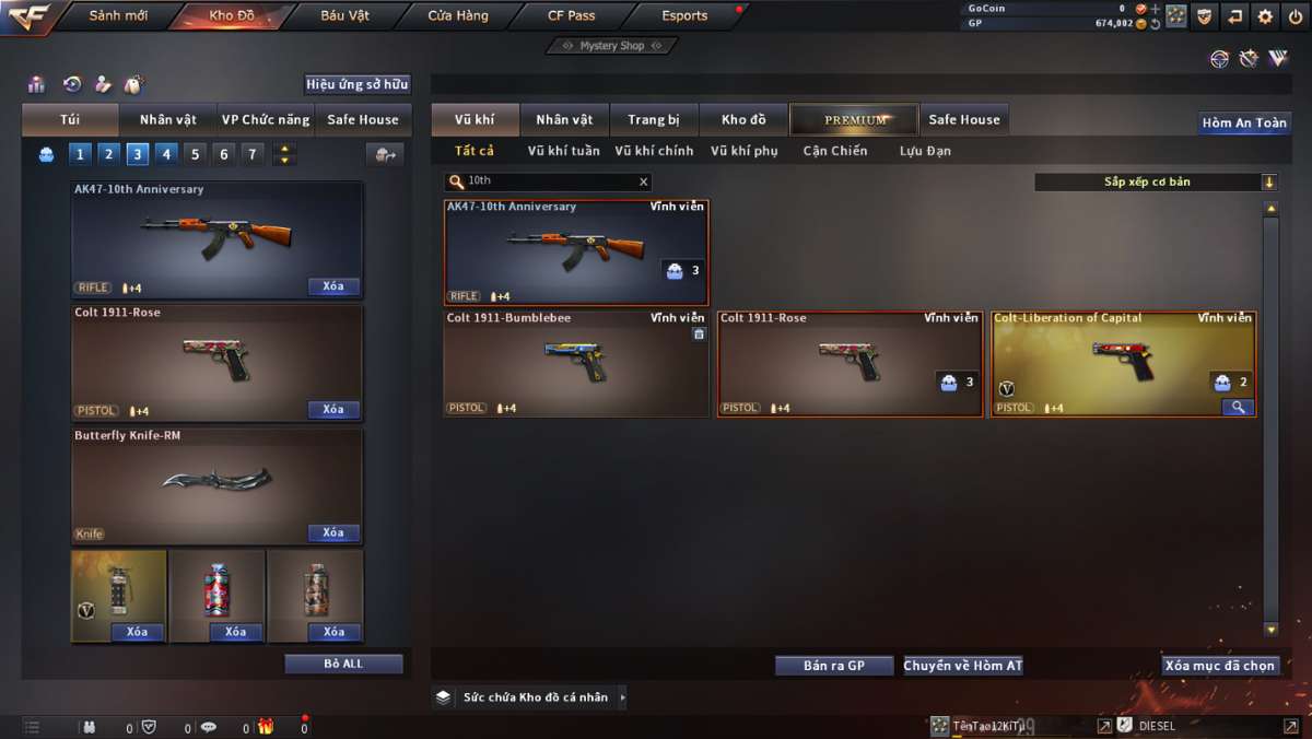 shop acc cf uy tin gia re