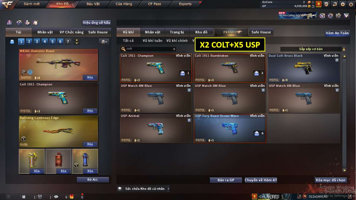 shop acc cf uy tin gia re