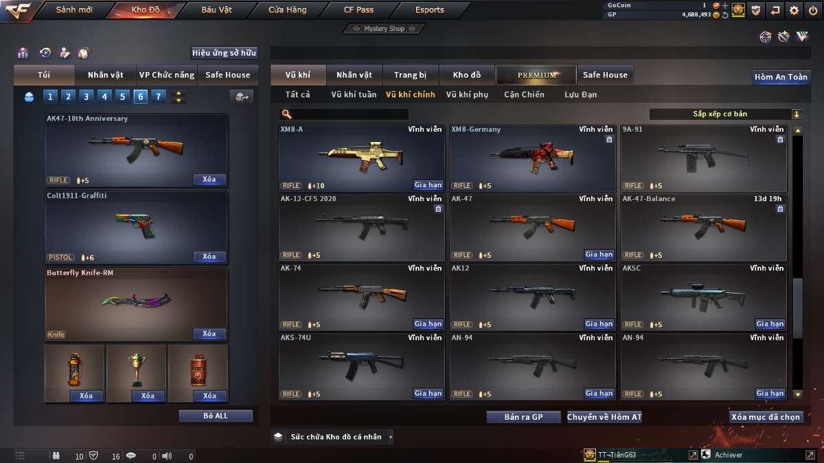 shop acc cf uy tin gia re