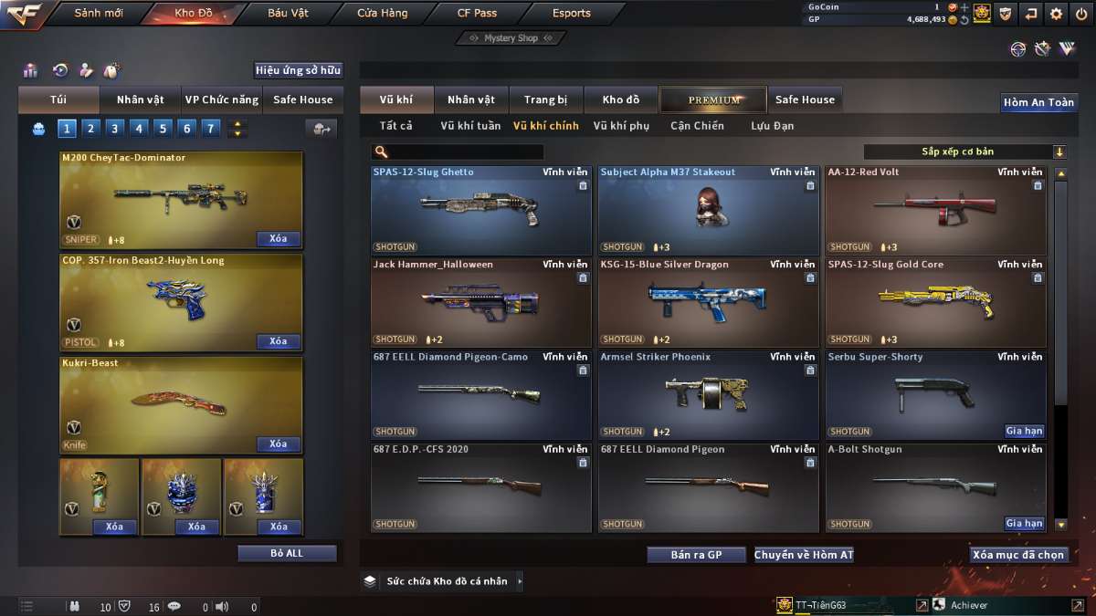 shop acc cf uy tin gia re