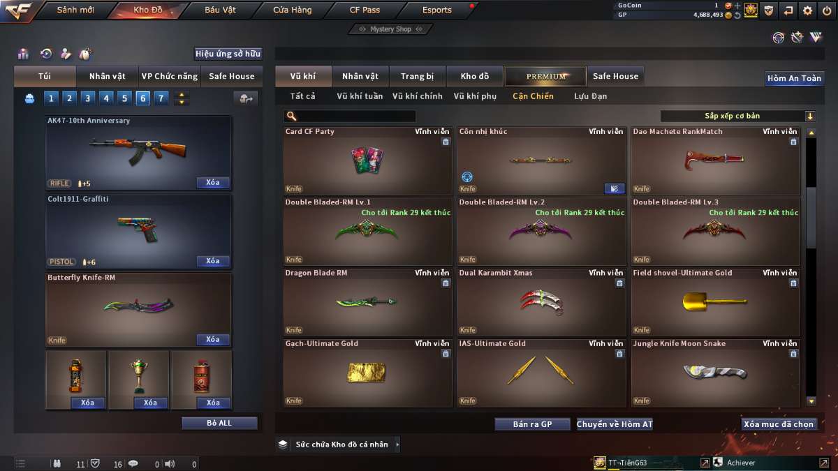 shop acc cf uy tin gia re