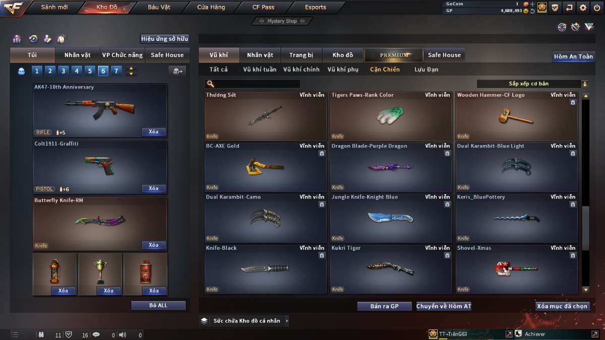 shop acc cf uy tin gia re