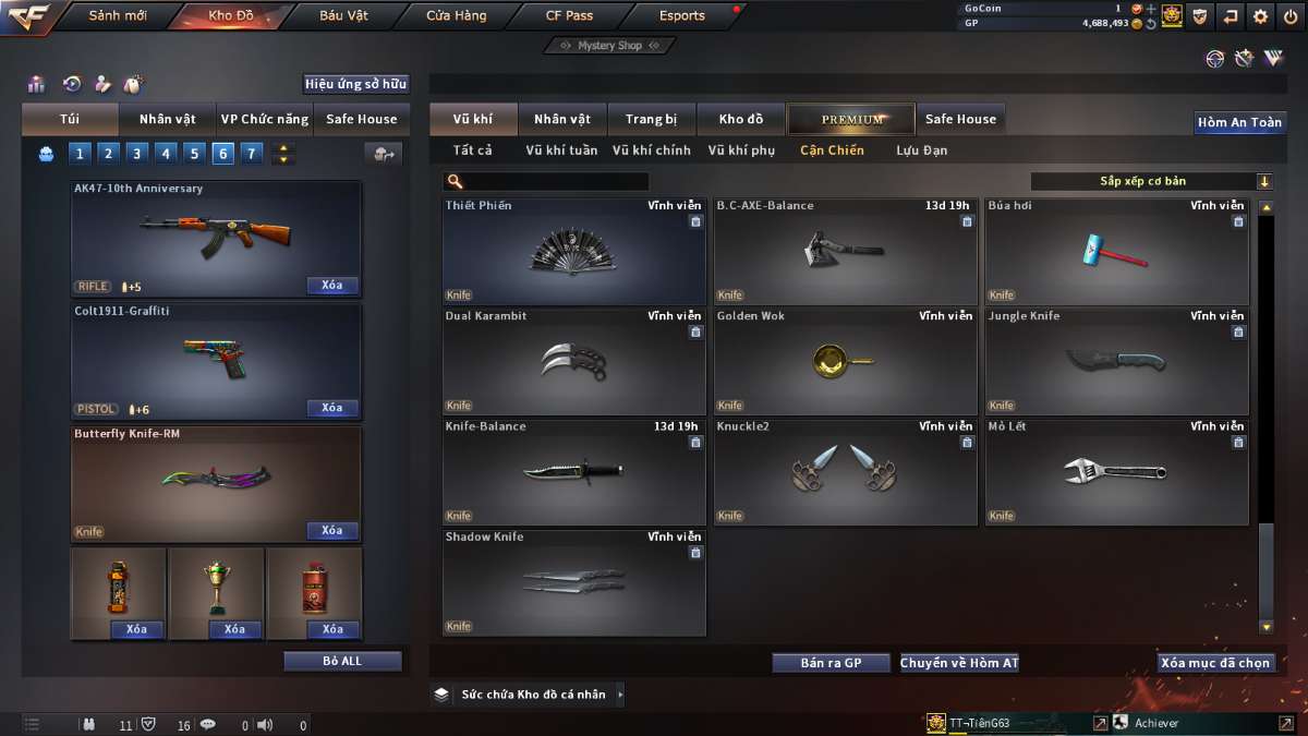 shop acc cf uy tin gia re