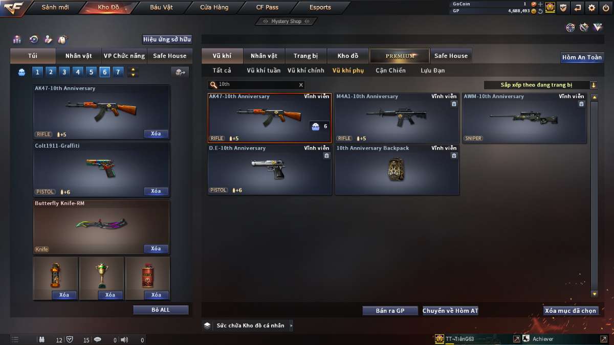 shop acc cf uy tin gia re