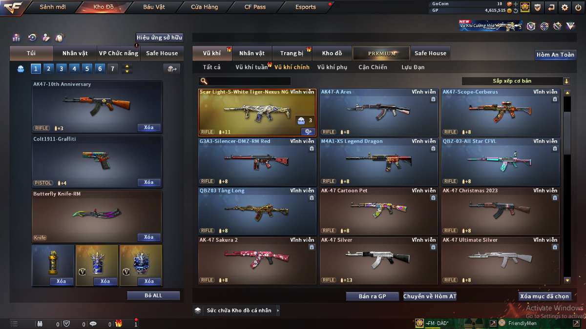 shop acc cf uy tin gia re