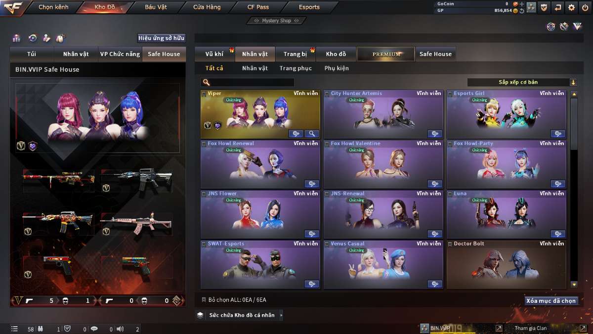 shop acc cf uy tin gia re