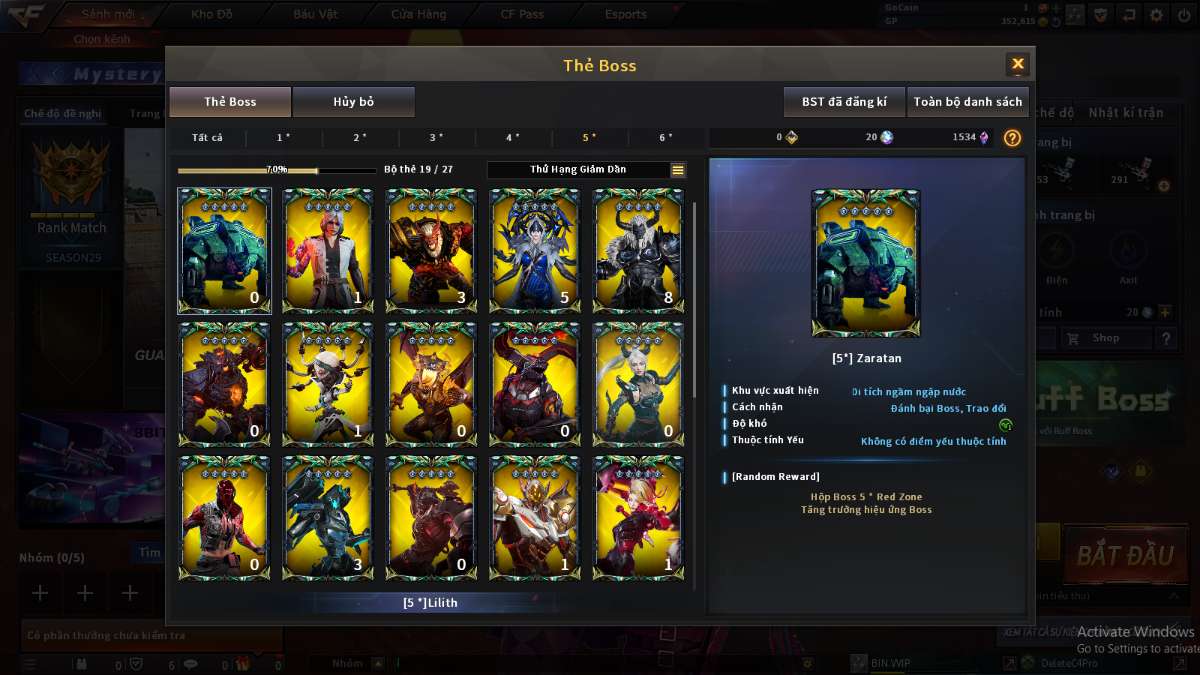 shop acc cf uy tin gia re