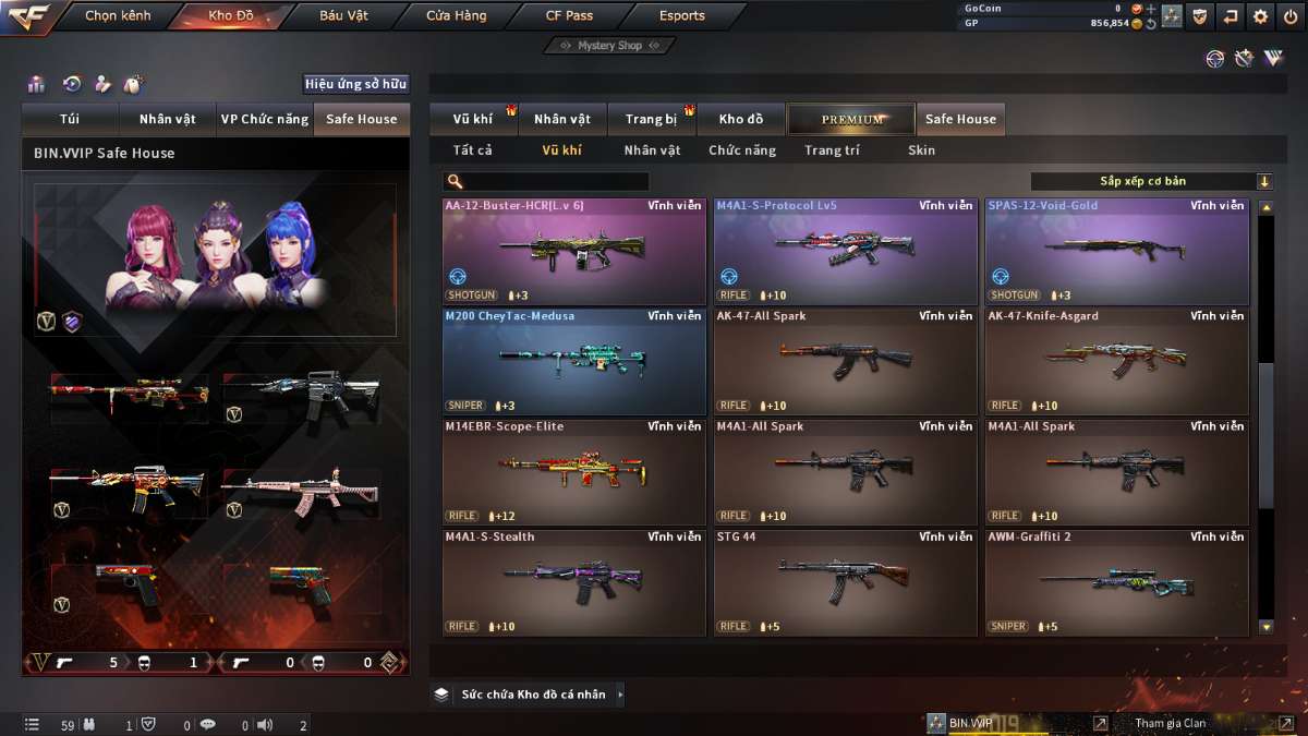 shop acc cf uy tin gia re