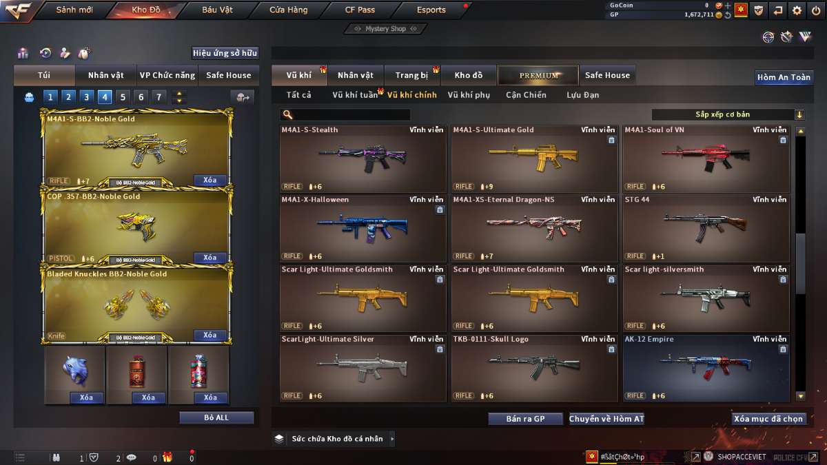 shop acc cf uy tin gia re