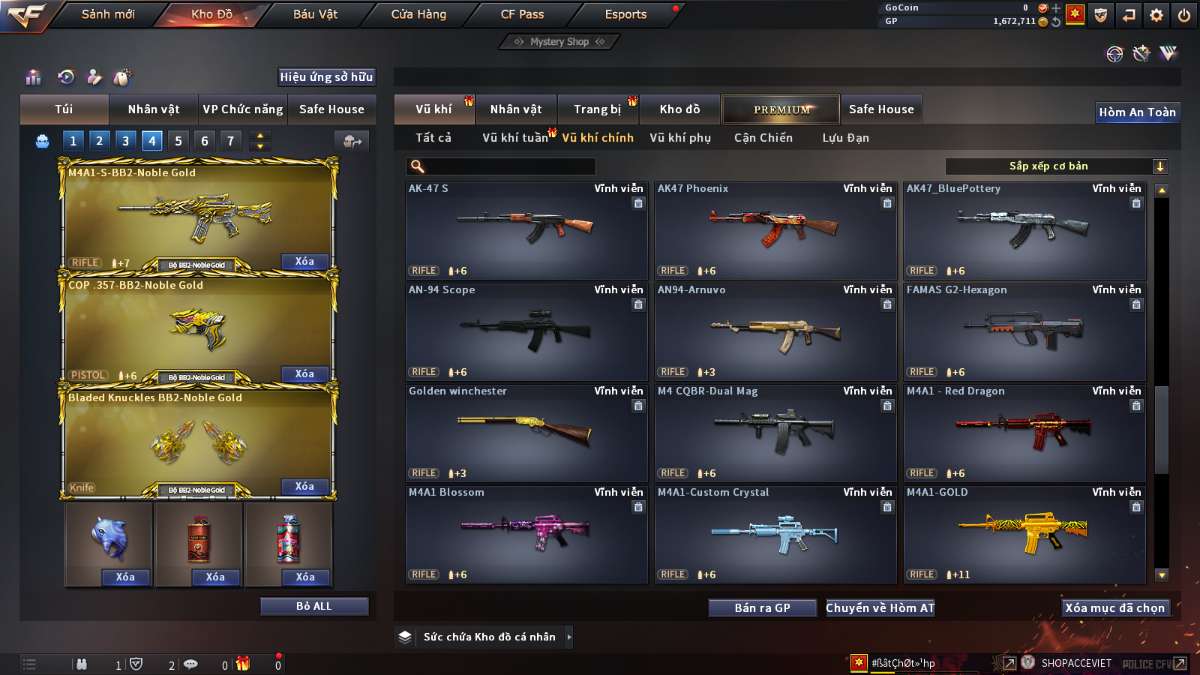 shop acc cf uy tin gia re