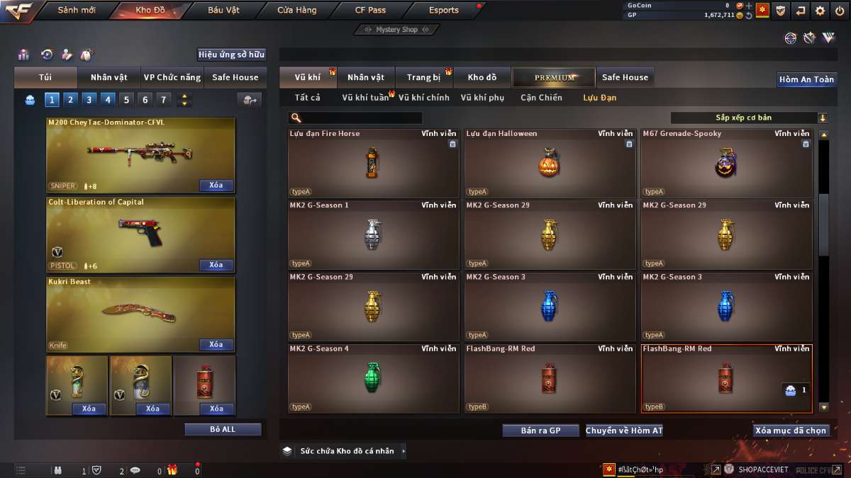 shop acc cf uy tin gia re