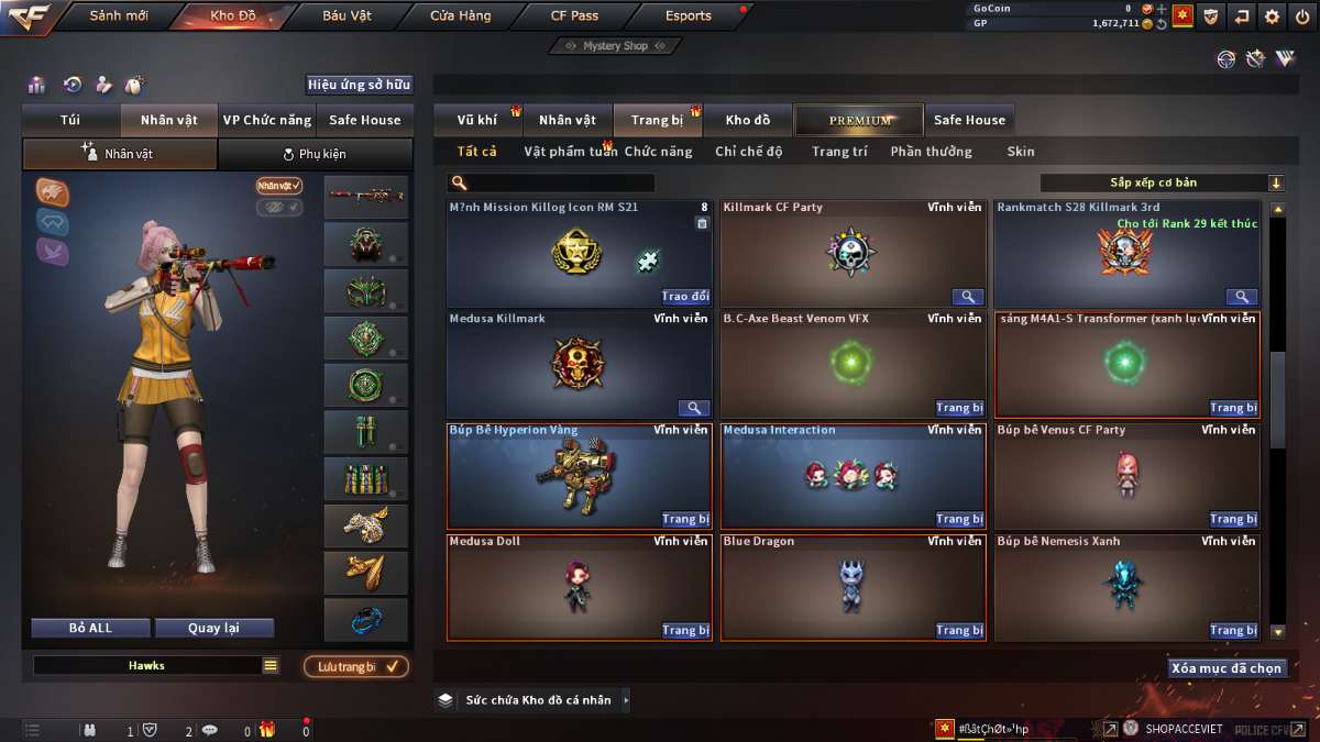 shop acc cf uy tin gia re