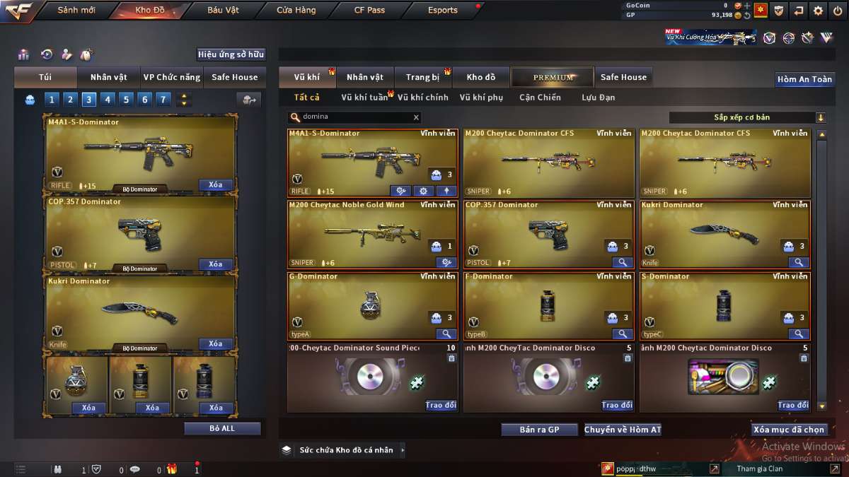 shop acc cf uy tin gia re